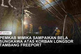 UCAPAN BELA SUNGKAWA DARI BUPATI MIMIKA UNTUK KORBAN LONGSOR TAMBANG FREEPORT