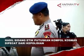 Hasil siding etik putuskan Kompol Kosmas dipecat dari kepolisian