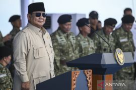 Presiden Prabowo jadi inspektur upacara HUT TNI di Monas