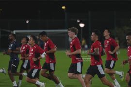 Timnas Indonesia latihan perdana di Jeddah