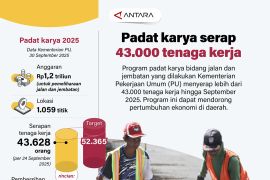 Padat karya serap 43.000 tenaga kerja