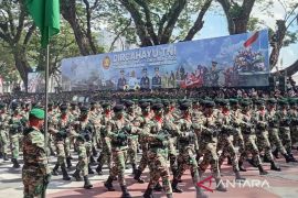 2.506 personel semarakkan  HUT Ke-80 TNI di Lapangan Merdeka Medan