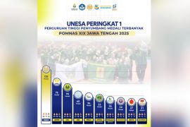 Unesa jadi kampus penyumbang medali terbanyak pada Pomnas XIX 2025