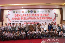 Polres Tapsel - Forkopimda Paluta deklarasi "jihat lawan narkoba" demi generasi emas 2045