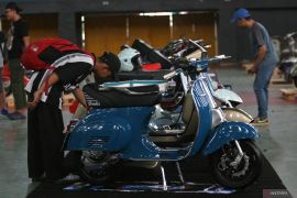 Kontes skuter Vespa di Kediri