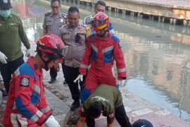 Gulkarmat evakuasi jasad wanita di pinggir kali Jakut