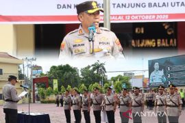 Sejumlah PJU Polres Tanjungbalai sertijab, ini pesan Kapolres Welman Feri