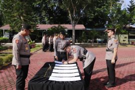Kapolres Langkat serah terimakan jabatan kasat dan kapolsek