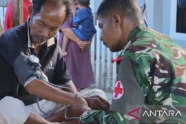 Satgas TMMD Kodim 1504/Ambon gelar pemeriksaan kesehatan gratis bagi masyarakat