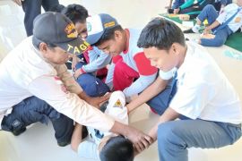 Ratusan siswa di Tanah Bumbu ikuti program Tagana