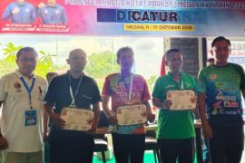 Adirian Pinem dan M Johan raih emas di catur perorangan Porkot ke-XV 2025