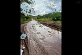 Warga harap ada perbaikan jalan Darit--Meranti yang sudah rusak parah