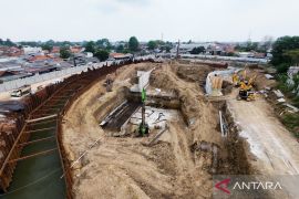 Pembangunan Bendung Sungai Hulu di Bekasi sudah capai 64 persen