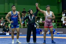 Atlet Kepri kantongi satu perunggu dari gulat di PON Beladiri