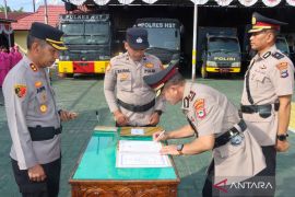 Kapolres HST pimpin sertijab wakapolres, kabag hingga dua kapolsek
