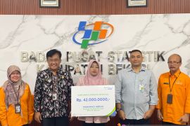 BPJS Ketenagakerjaan Cabang Bekasi Cikarang beri santunan ahli waris petugas wilkerstat BPS