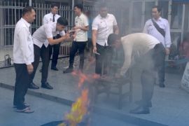 Lapas Amuntai Kalsel musnahkan barang terlarang hasil razia insidentil