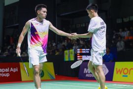 Hasil Indonesia Masters II 2025: Raymond/Nikolaus melangkah mulus ke 16 besar