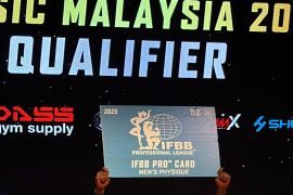 Atlet binaraga asal Ternate raih IFBB Pro Card di Malaysia