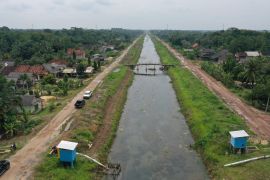 Saluran irigasi gantung bikin petani di Tulangbawang dan Mesuji semringah