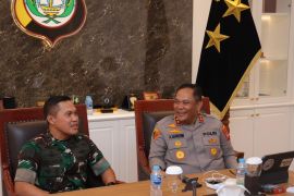 Pangdam XIX/Tuanku Tambusai bertemu Kapolda Kepri