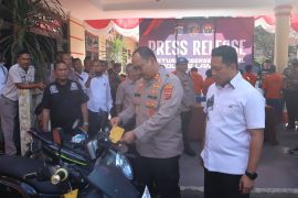 Polres Langkat ungkap pencurian sembilan unit sepeda motor