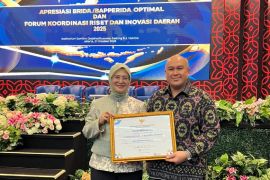 BRIN Anugerahi Pangkalpinang penghargaan BRIDA/BAPPERIDA optimal 2025 berkat solusi inovatif kelola sampah