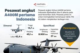 Pesawat angkut A400M pertama di Indonesia