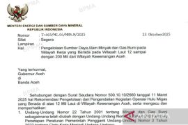 Menteri ESDM libatkan Aceh untuk kelola hulu migas hingga 200 mil laut