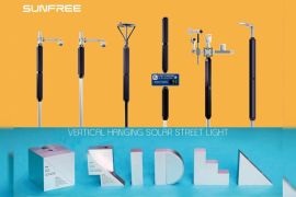 SUNFREE Wins iF 2025 Design Award and IDEA Silver Award: D4i Vertical Hanging Solar Street Light Ushers