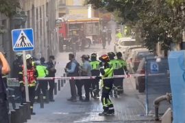 Sebuah bangunan di Madrid ambruk, tim penyelamat cari korban hilang