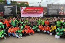 Polresta Malang Kota jalin sinergitas dengan ojol untuk jaga kamtibmas