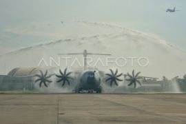 Foto: Kedatangan Pesawat Airbus A400M di Lanud Halim Perdanakusuma