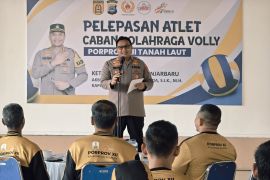 Kapolres Banjarbaru target tim voli sapu bersih emas di Porprov Kalsel
