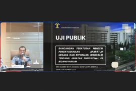 Kanwil Kemenkum Kalbar ikuti uji publik RanPermenPANRB, Dorong transformasi jabatan fungsional hukum