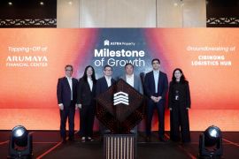 Astra Property perkuat Portofolio terintegrasi melalui Topping Off Arumaya Financial Center