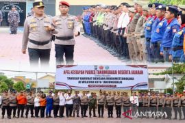 Pimpin apel antisipasi bencana, ini amanat Kapolres Tanjungalai AKBP Welman Feri