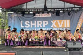 UIN STS Jambi Resmi Membuka Lomba Susur Halang Rintang Pramuka Regional Sumatera