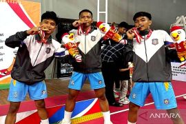 Tim Takraw Gorontalo raih medali emas pada POPNAS XVII