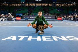 Djokovic raih gelar ke-101 di Athena setelah tiga jam menegangkan lawan Musetti
