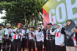 Solidaritas Palestina, 16 pesepeda tempuh 1.000 kilometer dari Surabaya ke Jakarta