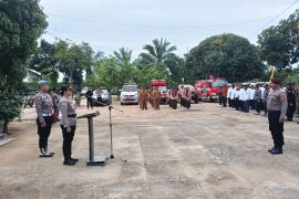 Polsek Way Bungur Polres Lamtim gelar Apel Tanggap Bencana