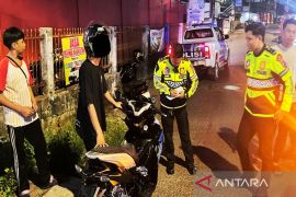 Satlantas Banjarmasin gelar "hunting system" cegah balap liar