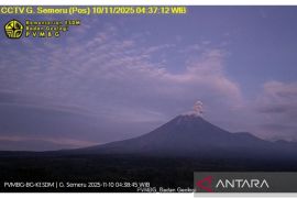 Gunung Semeru kembali erupsi dengan letusan setinggi 800 meter
