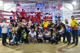 Muaythai HST sumbang 10 medali di Porprov Kalsel 2025