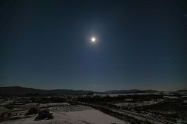 Potret pemandangan langit yang menakjubkan di Heilongjiang