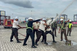 BNCT: Latihan tanggap darurat kebakaran perkuat keamanan terminal