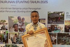 Palu wins award for cutting stunting rate in Indonesia