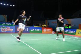 Ganda campuran Bimo/Arlya melaju ke perempat final Indonesia International Challenge