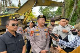 Polda Kalsel sita alat berat galian C ilegal di lahan konsesi PT. AGM